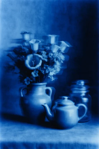 Spectral Cobalt Motion style reference image — low-key chiaroscuro lighting