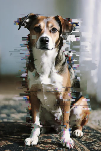 Fragmented Digital Realism style reference image — cybernetic decay