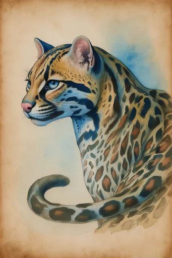 Vintage Japanese Naturalism style reference image — hand-colored lithograph