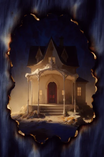 Gilded Gothic Decay style AI image example 4