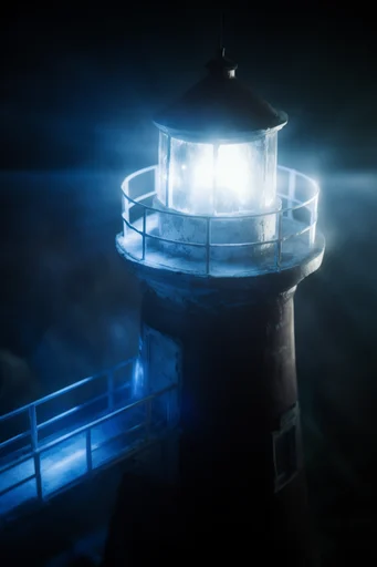 Ethereal Nocturnal Cyan style reference image — soft focused diffusion