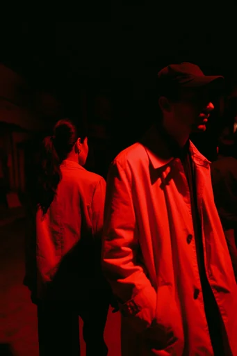 Cinematic Crimson Noir style reference image — cinematic crimson noir