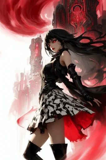 Infernal Gothic Impasto style reference image — dark gothic fantasy