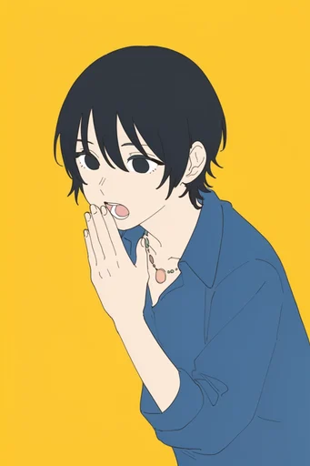 Graphic Minimalist Pop-Anime moodboard — generate AI images in this style