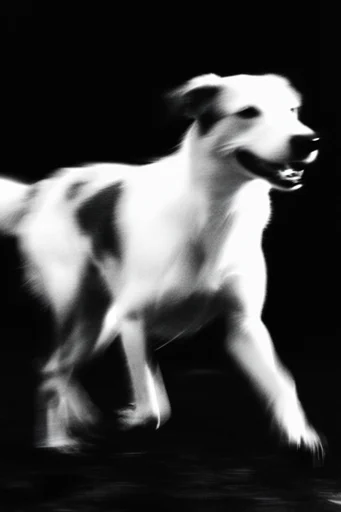 Spectral Motion Noir style reference image — glowing silhouette