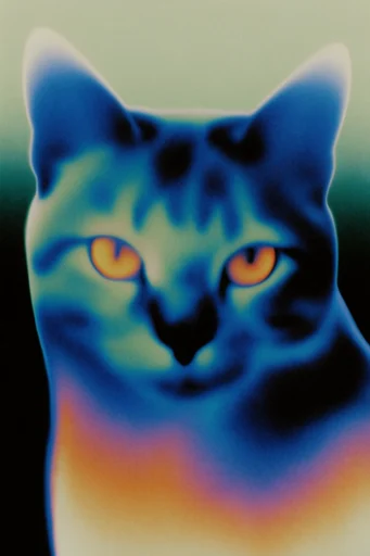 Thermal Ethereal Noir style reference image — psychedelic aura