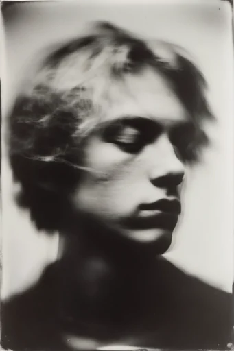 Ethereal Motion Portraits style reference image — analog film grain