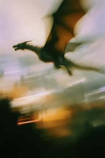 Kinetic Blur Narrative style reference image — painterly texture