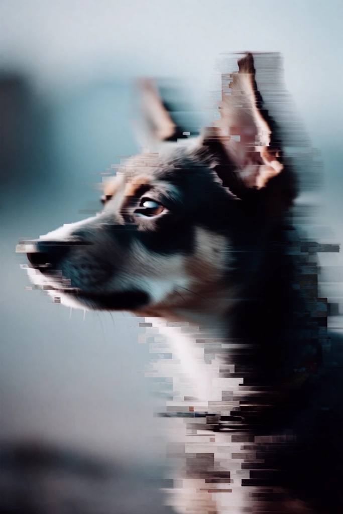 Surreal Digital Deformation style AI image example 3