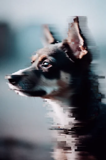 Surreal Digital Deformation style AI image example 3