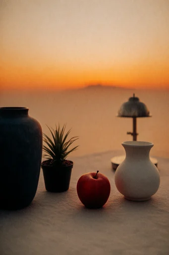 Amber Twilight Liminality style reference image — amber and teal color grading