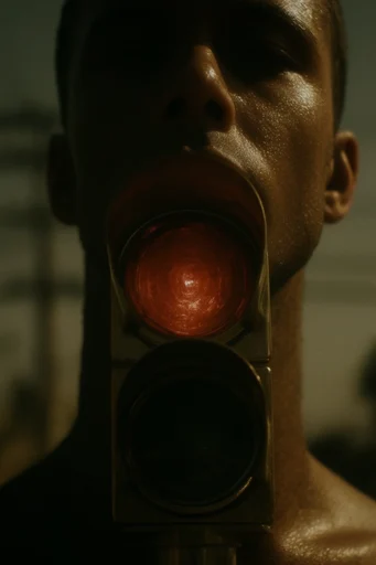 Textured Cinematic Noir style reference image — low-key photography