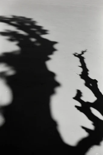 Stark Noir Minimalism style reference image — stark chiaroscuro lighting