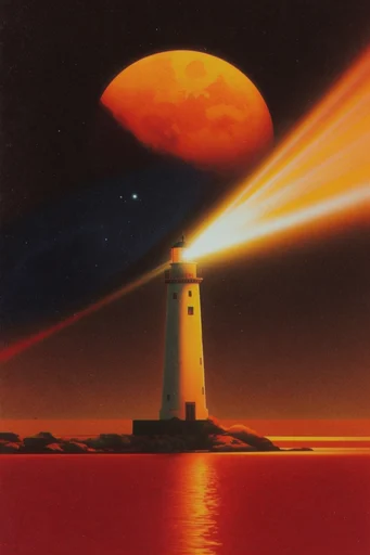 Cinematic Retro Cosmic Noir style reference image — 1970s sci-fi aesthetic