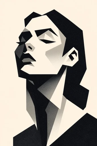 Monochrome Avant-Garde Noir moodboard — generate AI images in this style