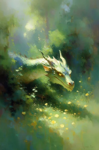 Luminous Impressionist Pastoral style reference image — ethereal landscape