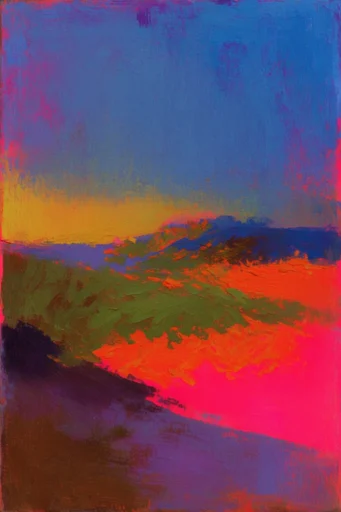 Neon Impasto Expressionism style AI image example 2