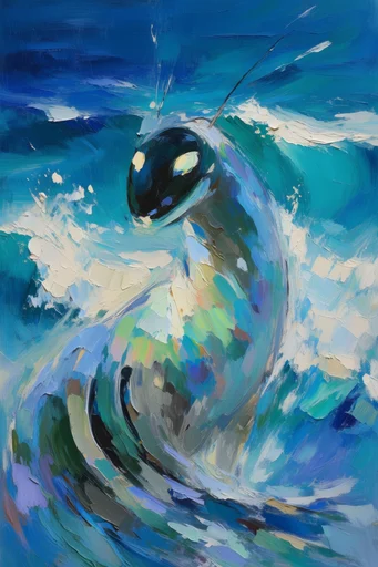 Sculptural Impressionist Waterscapes style reference image — impressionistic light play