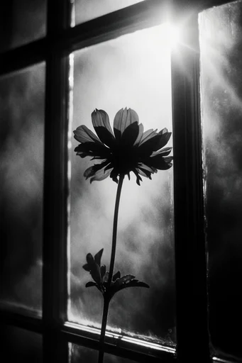 Stark Monochromatic Liminality style reference image — liminal noir