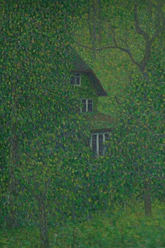 Verdant Mythic Tapestry style reference image — diffused atmospheric light
