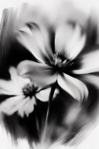 Experimental Noir Monochromes style reference image — surreal photomontage