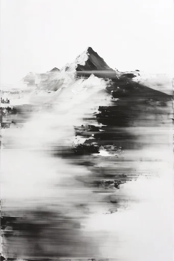 Ethereal Motion Decay style reference image — grainy film texture