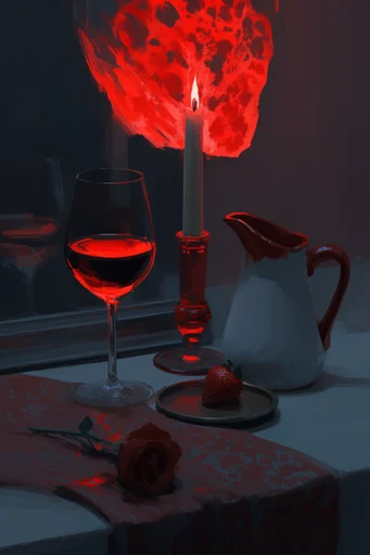 Cinematic Nocturnal Luminescence style reference image — saturated color palette