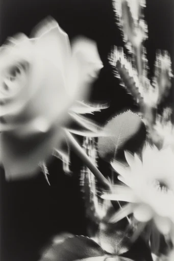 Kinetic Spectral Noir style reference image — abstract figurative