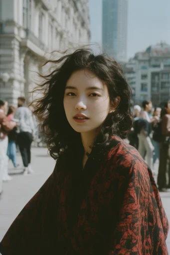 Candid Cinematic Atmosphere style reference image — wind-swept hair