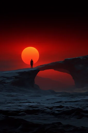 Crimson Noir Surrealism moodboard — generate AI images in this style