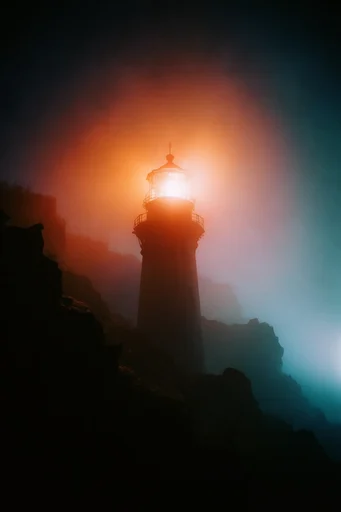 Cinematic Nocturnal Chiaroscuro style reference image — atmospheric fog