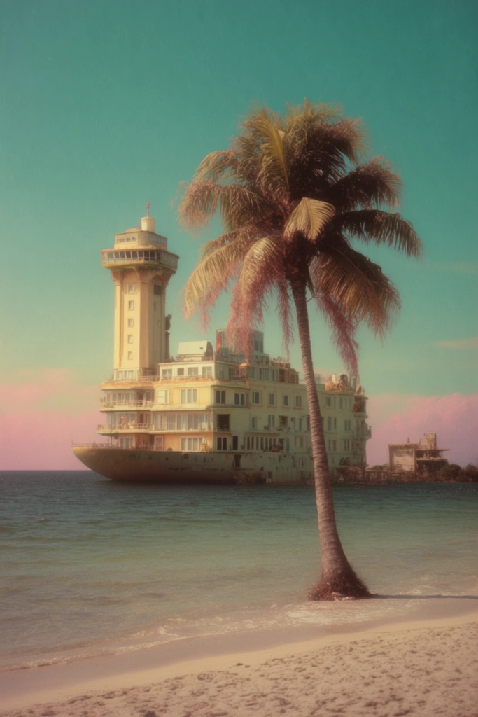 Nostalgic Surrealist Americana style AI image example 2