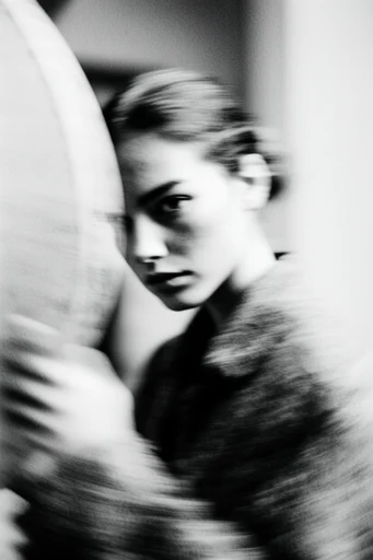 Spectral Kinetic Noir style reference image — ethereal light leaks
