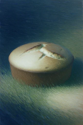 Melancholic Verdant Surrealism style reference image — poignant isolation