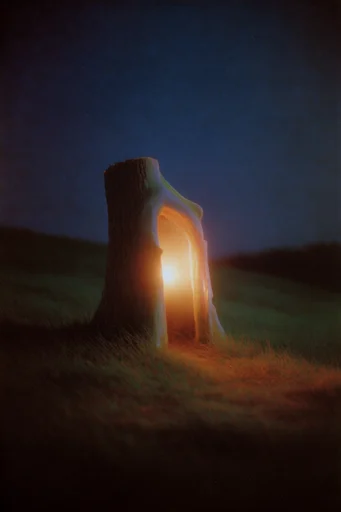 Ethereal Nocturnal Motion style reference image — deep indigo night