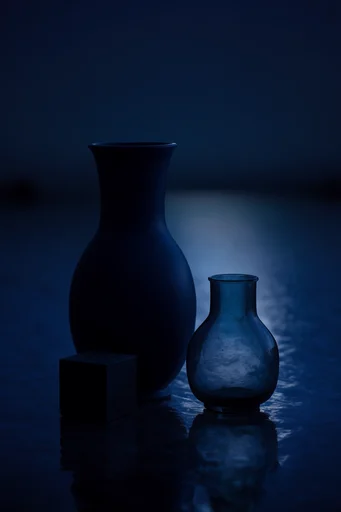 Celestial Nocturnal Solitude style reference image — solitary silhouette