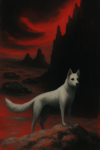 Apocalyptic Gothic Sublime style reference image — chiaroscuro lighting