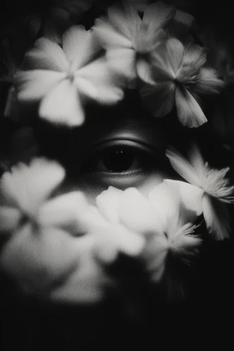 Cinematic Chiaroscuro Noir style reference image — textured skin detail