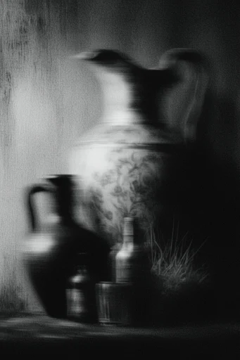 Spectral Noir Motion style reference image — high-contrast black and white photography