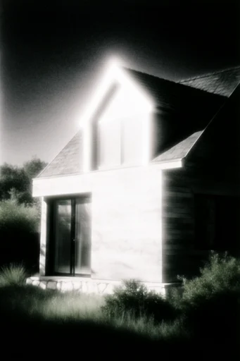 High-Contrast Ethereal Noir style reference image — blown-out highlight bloom