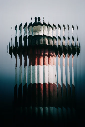 Fragmented Structural Portraiture style reference image — tactile paper texture