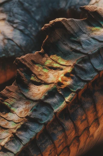 Organic Geological Surrealism style reference image — Voronoi tessellation
