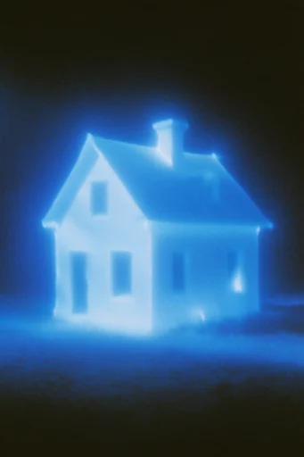 Ethereal Bioluminescent Nocturne style reference image — analog film grain