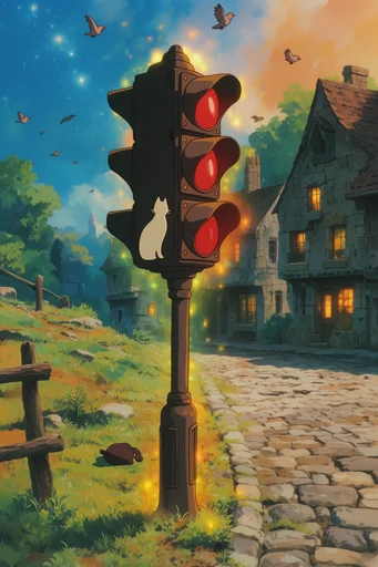 Lush Arcane Cel-Animation style reference image — cel-shaded illustration