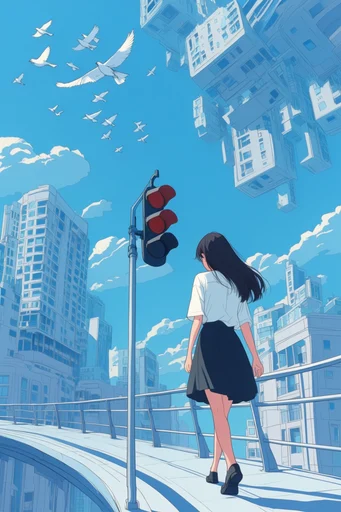 Surreal Pastel Dreamscape style reference image — surreal whimsical landscape
