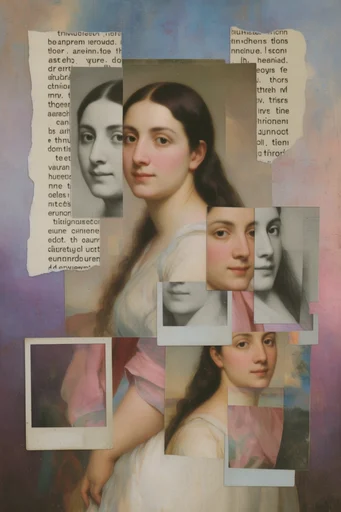 Fragmented Classical Assemblage style reference image — geometric fragmentation
