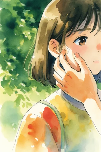 Luminous Nostalgic Anime style reference image — dappled sunlight