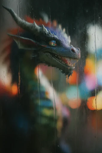 Refractive Glitch Impressionism style reference image — refractive light bokeh