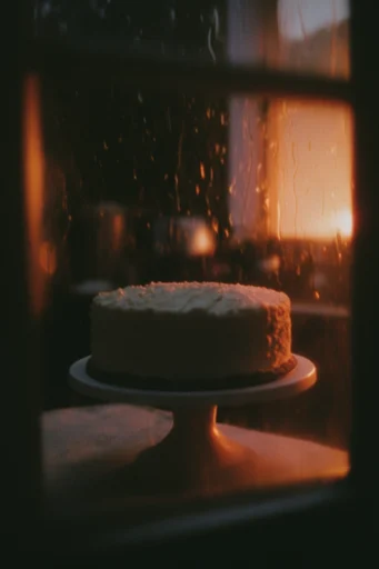 Cinematic Amber Noir style reference image — refracted light