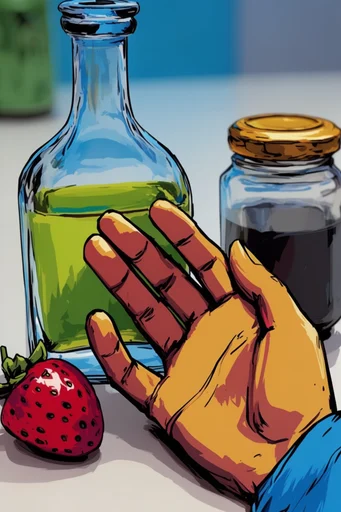 Vibrant Anime Still-Life style reference image — vibrant saturated colors